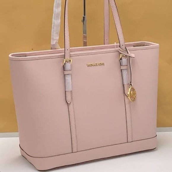 NWT MICHAEL KORS Jet Set Travel Large Saffiano Leather Tote Bag (Z001) - Picture 3 of 6